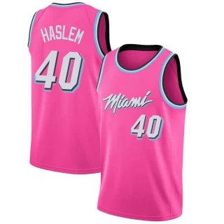 Youth Udonis Haslem Miami Heat Pink Swingman 2018/19 Jersey - Earned Edition
