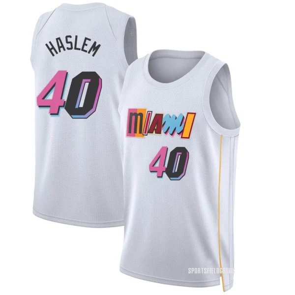 Youth Udonis Haslem Miami Heat White Swingman 2022/23 City Edition Jersey