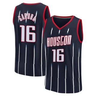 Youth Usman Garuba Houston Rockets Navy Fast Break 2021/22 Replica City Edition Jersey