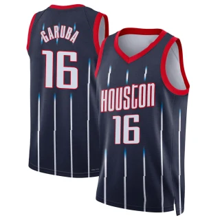 Youth Usman Garuba Houston Rockets Navy Swingman 2021/22 City Edition Jersey