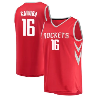 Youth Usman Garuba Houston Rockets Red Fast Break Jersey - Icon Edition