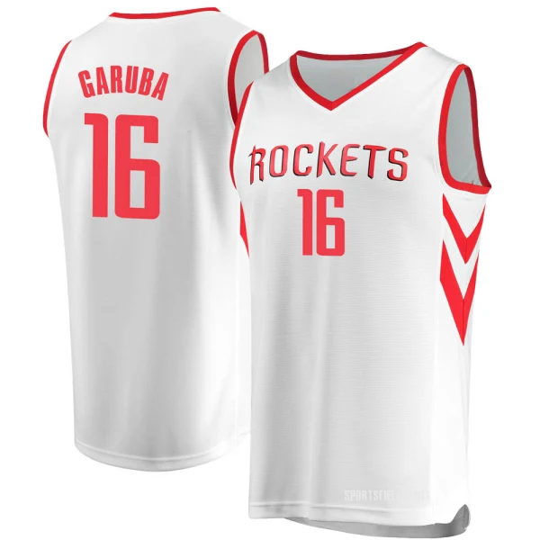 Youth Usman Garuba Houston Rockets White Fast Break Jersey - Association Edition