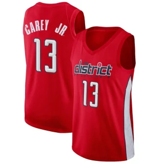 Youth Vernon Carey Jr. Washington Wizards Red Swingman 2018/19 Jersey - Earned Edition