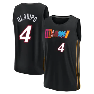 Youth Victor Oladipo Miami Heat Black Fast Break 2021/22 Replica City Edition Jersey