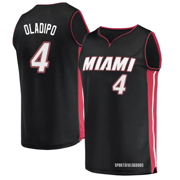 Youth Victor Oladipo Miami Heat Black Fast Break Jersey - Icon Edition
