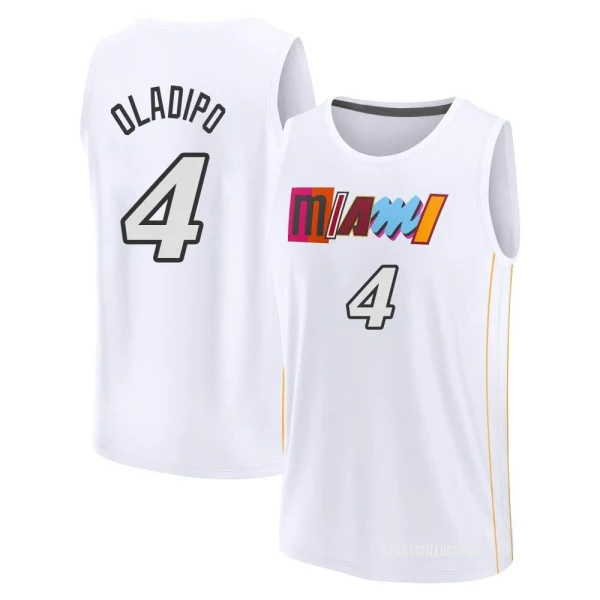 Youth Victor Oladipo Miami Heat White Fast Break 2022/23 City Edition Jersey