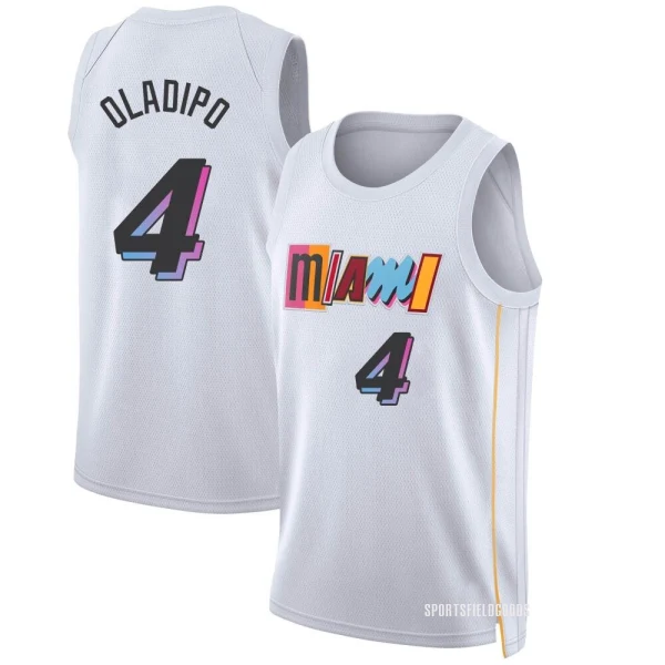 Youth Victor Oladipo Miami Heat White Swingman 2022/23 City Edition Jersey