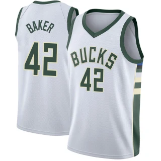 Youth Vin Baker Milwaukee Bucks White Swingman Jersey - Association Edition