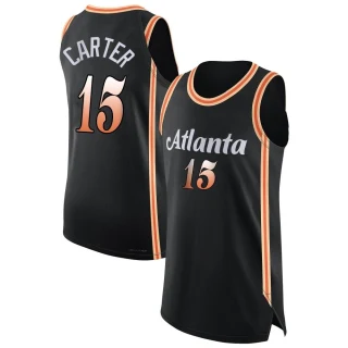 Youth Vince Carter Atlanta Hawks Black Authentic 2022/23 City Edition Jersey