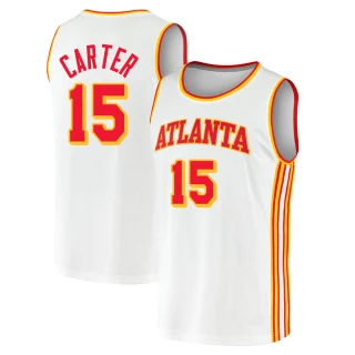 Youth Vince Carter Atlanta Hawks White Fast Break 2020/21 Jersey - Association Edition