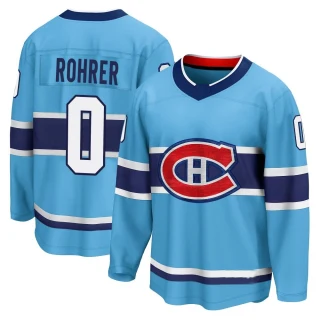 Youth Vinzenz Rohrer Montreal Canadiens Light Blue Breakaway Special Edition 2.0 Jersey