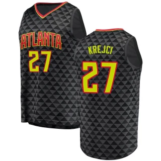 Youth Vit Krejci Atlanta Hawks Black Fast Break Jersey - Icon Edition