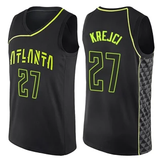 Youth Vit Krejci Atlanta Hawks Black Swingman City Edition Jersey