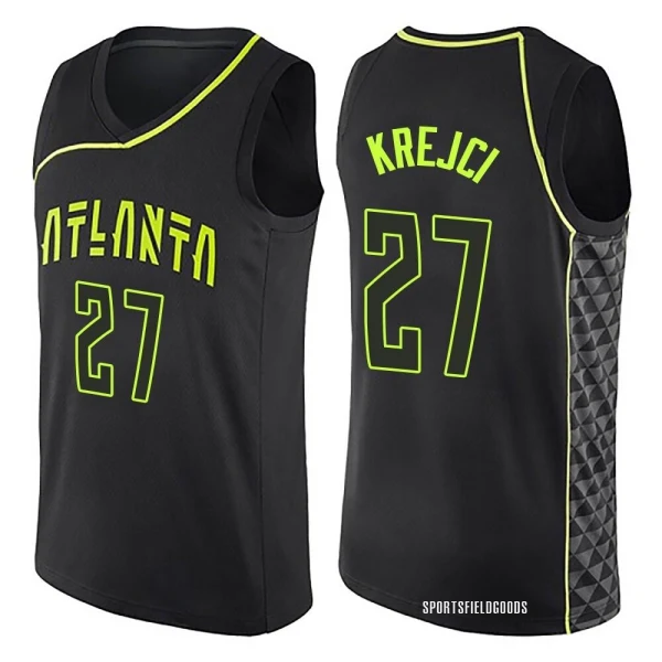 Youth Vit Krejci Atlanta Hawks Black Swingman City Edition Jersey
