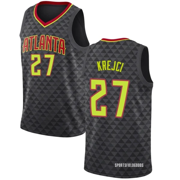 Youth Vit Krejci Atlanta Hawks Black Swingman Jersey - Icon Edition