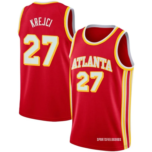 Youth Vit Krejci Atlanta Hawks Red Swingman 2020/21 Jersey - Icon Edition