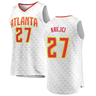 Youth Vit Krejci Atlanta Hawks White Fast Break Jersey - Association Edition