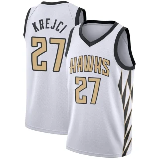 Youth Vit Krejci Atlanta Hawks White Swingman 2018/19 Jersey - City Edition