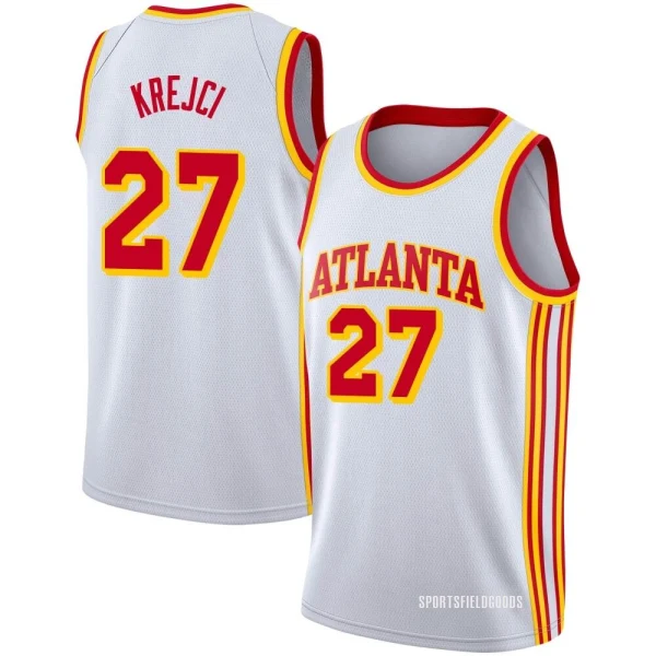 Youth Vit Krejci Atlanta Hawks White Swingman 2020/21 Jersey - Association Edition