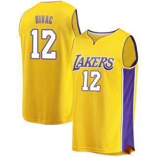 Youth Vlade Divac Los Angeles Lakers Gold Fast Break Jersey - Icon Edition
