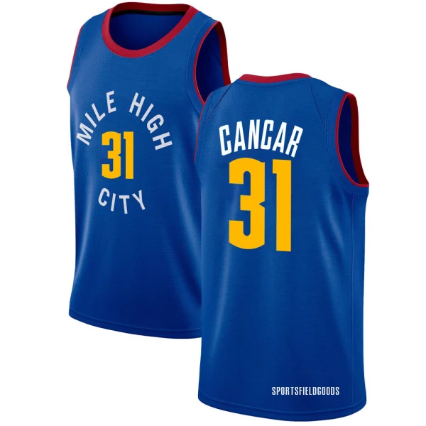 Youth Vlatko Cancar Denver Nuggets Blue Swingman Jersey - Statement Edition
