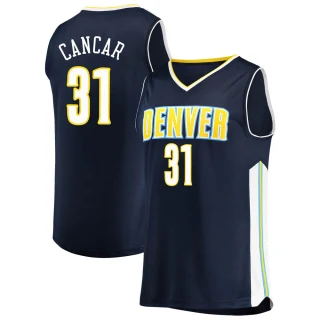 Youth Vlatko Cancar Denver Nuggets Navy Fast Break Jersey - Icon Edition
