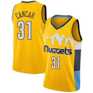 Youth Vlatko Cancar Denver Nuggets Yellow Swingman Jersey - Statement Edition