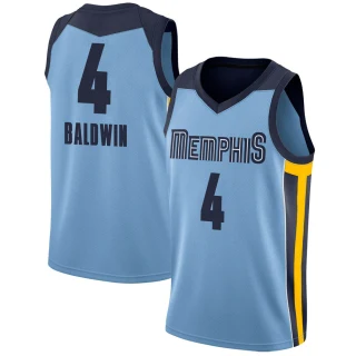 Youth Wade Baldwin Memphis Grizzlies Light Blue Swingman Jersey - Statement Edition