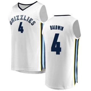 Youth Wade Baldwin Memphis Grizzlies White Fast Break Jersey - Association Edition