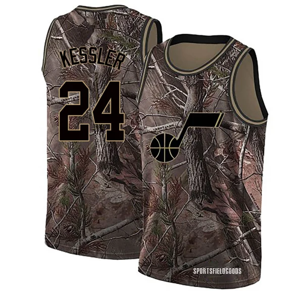 Youth Walker Kessler Utah Jazz Camo Swingman Realtree Collection Jersey
