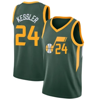 Youth Walker Kessler Utah Jazz Green Swingman 2018/19 Jersey - City Edition