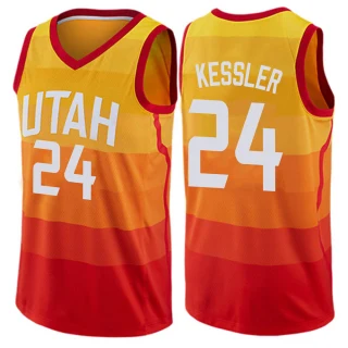 Youth Walker Kessler Utah Jazz Orange Swingman Jersey - City Edition