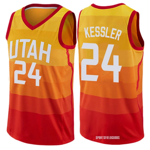 Youth Walker Kessler Utah Jazz Orange Swingman Jersey - City Edition