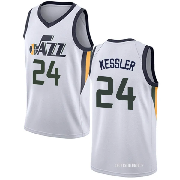 Youth Walker Kessler Utah Jazz White Swingman Jersey - Association Edition