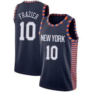 Youth Walt Frazier New York Knicks Navy Swingman 2018/19 Jersey - City Edition