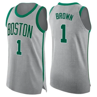 Youth Walter Brown Boston Celtics Brown Swingman Gray Jersey - City Edition