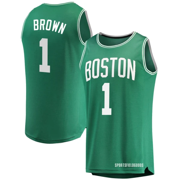 Youth Walter Brown Boston Celtics Green Fast Break Jersey - Icon Edition