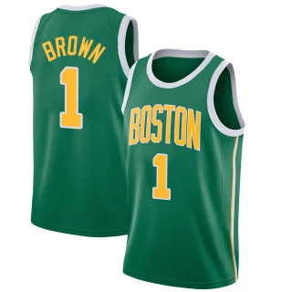 Youth Walter Brown Boston Celtics Green Swingman 2018/19 Jersey - Earned Edition