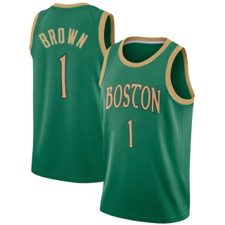 Youth Walter Brown Boston Celtics Green Swingman 2019/20 Jersey - City Edition