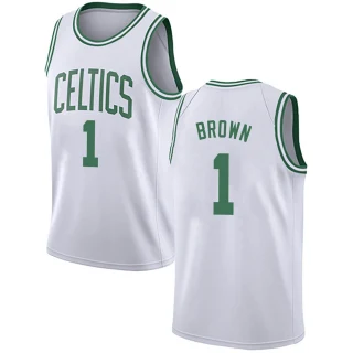Youth Walter Brown Boston Celtics White Swingman Jersey - Association Edition