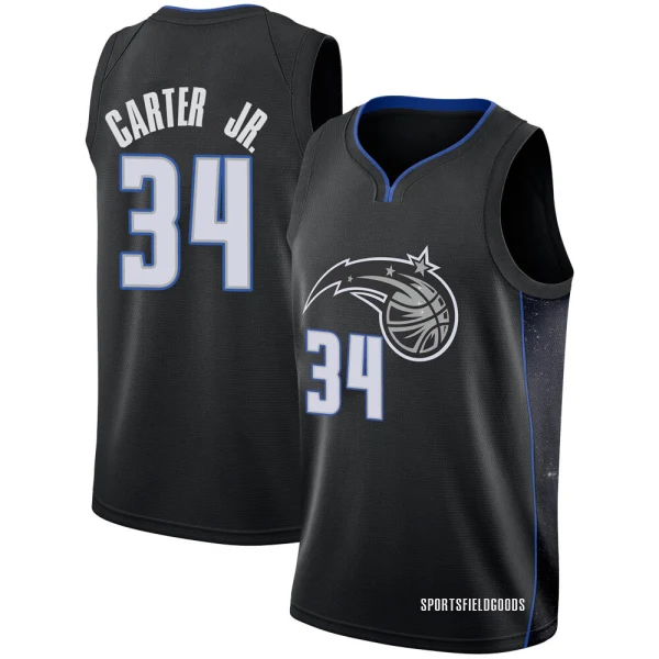 Youth Wendell Carter Jr. Orlando Magic Black Swingman 2018/19 Jersey - City Edition