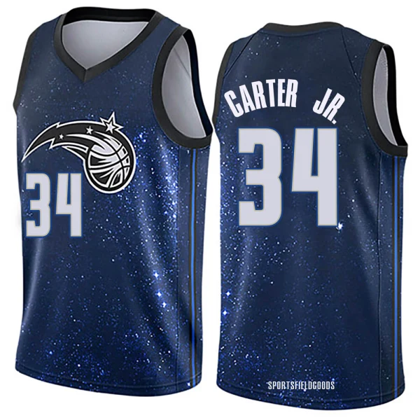 Youth Wendell Carter Jr. Orlando Magic Blue Swingman Jersey - City Edition