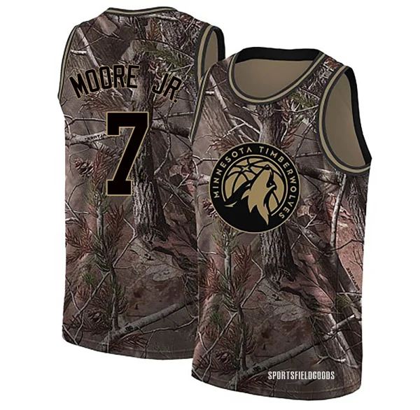 Youth Wendell Moore Jr. Minnesota Timberwolves Camo Swingman Realtree Collection Jersey