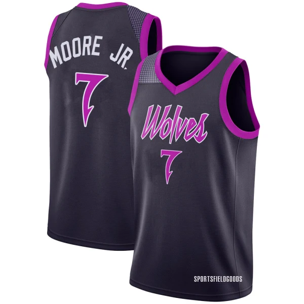 Youth Wendell Moore Jr. Minnesota Timberwolves Purple Swingman 2018/19 Jersey - City Edition