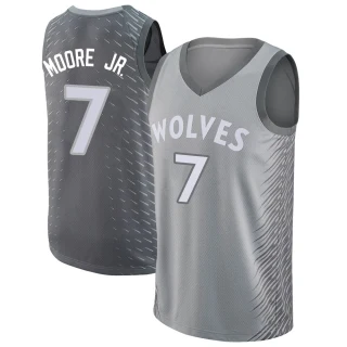 Youth Wendell Moore Jr. Minnesota Timberwolves Swingman Silver Jersey - City Edition