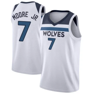 Youth Wendell Moore Jr. Minnesota Timberwolves White Swingman Jersey - Icon Edition