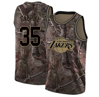 Youth Wenyen Gabriel Los Angeles Lakers Camo Swingman Realtree Collection Jersey