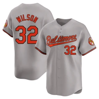 Youth Weston Wilson Baltimore Orioles Gray Limited Road Jersey