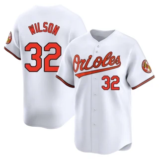Youth Weston Wilson Baltimore Orioles White Limited Home Jersey