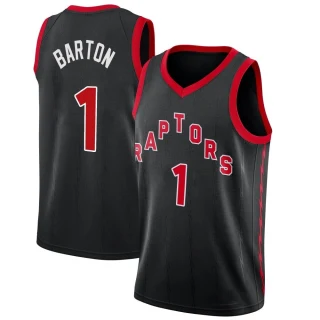 Youth Will Barton Toronto Raptors Black Swingman Jordan Brand 2020/21 Jersey - Statement Edition